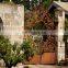 Outdoor corten steel metal fencing trellis and gates