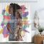 i@home 100% polyester african black art bathroom shower curtains custom digital printing