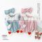 Autumn new cute all-match baby children's lace collar children's romper, bow hair band