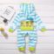 Newborn cute striped rompers Baby Boys Girls Hooded Romper Jumpsuit