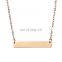 DIY necklace Women name necklace jewelry stainless steel bar necklace jewelry