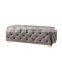 Reatai modern home furniture bed sofa tufted ottoman seat living bench