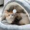 Manufacturer wholesale warm plush soft pp cotton yurt folding cat bed