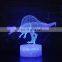 3D Illusion Lampara Dinosaur Night Light Led 7 Color Flashing