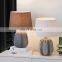 New arrival hotel bedroom decoration exquice desk lamp hot sales antique grey ceramic table lamp