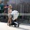 High landscape leather good baby stroller pram for baby