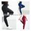 Women Gold Print Leggings No Transparent Exercise Fitness Leggings Push Up Workout Female Pants