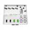 OEM ODM 4 cores FTTH fiber optic face box/face plate panel distribution box outdoor mini fiber optic terminal box 4 ports