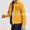 Guys Slogan Print Flap Pocket Button Up Jacket