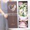 High-end Custom Cardboard Paper Single Rose Gift Box with Clear Window Paper Packaging Box for Flower