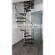 Spiral staircase with steel structure in indoor attic/ready made spiral stair