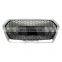 Factory price auto front bumper grille for Audi Q5 change to RSQ5 SQ5 high quality mesh chrome silver black grill 2019