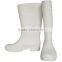 2016 white fashion pvc rain boots for food industry boots