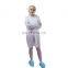For Food Lab Work Visitors White PP Disposable Dust Coats