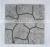 French stitching polygon stone pieces combination wall cladding garden stone paving  natural culture stone