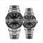 Custom your logo design Japan movement stainless steel bracelet hand watch quartz couple watch