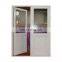 Aluminum alloy double swing doors have good water tightness and air tightness