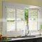 White Sunscreen Horizontal Louver Plantation Shutters