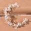 Fashion Pearl Flower Headband Bridal Wedding Crown Hair Accessories Hair Band Tiara Crystal Headpiece Hair Jewelry