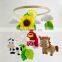 Hot Product Farm Decor Nursery Animals Mobile Crib Mobile Baby Felt Flower Mobile Wholesale in Vietnam
