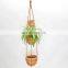 Hot Selling 3 Tiers Basket Woven Water Hyacinth Hanging Planter Straw Flower Pot Best Price Wholesale Made in Vietnam