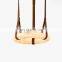 Factory direct sales ring alabaster pendant light suitable bedroom living room foyer lobby decor lighting LED leather chandelier
