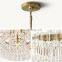 Modern Uniquely Art K9 Crystal Chain Pendant Chandelier Lighting Fixture For Living Room Dining Room Kitchen Island Foyer Lobby