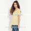 Comfortable women high quality fashionable cotton t shirt v-neck short sleeve t shirt TS089