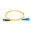 1m Fiber Optic Patch Cable SC UPC to ST UPC OS2 Duplex Single Mode PVC 2.0mm