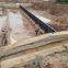 Hydraulic Steel Dam Gate Large Bottom Horizontal Axis Rotating Drive Hinge Dam River Landscape Dam Steel Gate