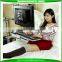 Portable standing sitting computer desk height adjustable angle rotatable