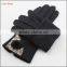 ladies black woolen hand gloves spring thin hand gloves