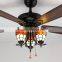 52inch 240v Tiffany Luxury Giant Ceiling Fan With Three Light