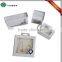 Custom white gift jewelry display box with clear PVC window
