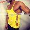 Wholesale Custom OEM Logo Printed T Back Bodybuilding gym singlet for men