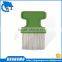 colorful plastic pet grooming brush comb