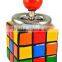 New style magic cube shape tin spinning ashtray