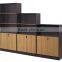 Modern wood wall showcase design wooden book rack bookstore furniture (SZ-FCB324)