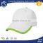 Promotional cheap blank two color baseball cap