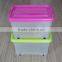 plastic home storage box with lid clear waterproof