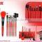 Professional Wooden Portable Make-up Kit 7pcs Set tools Makeup Cosmetic Brush