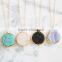 Double Sided Semi Precious Pendant Necklace