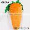 eco-friendly safe material plush orange carrot soft toys fruits and vegetables