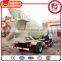 best service construction site used twin shaft type concrete mixer truck