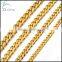 New Charm Gold Stainless Steel Mens Curb Cuban Necklace Bracelet