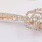 fashionable butterfly shape alloy crystal plastic pearls barrette