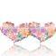 fashionable peacock shape alloy crystal plastic flowers barrette