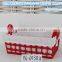 environmental cotton woven colorful storage basket made in china