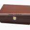 brown color wooden packaging boxes with lock