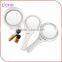 Promotion!!! Plastic made promotional round shape Makeup Mirror with handle
